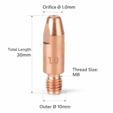 40KD CONTACT TIP M8X30X1.0mm